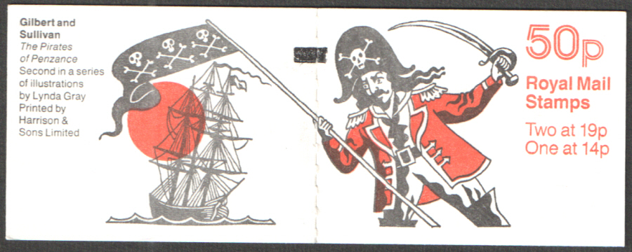 (image for) FB52 / DB14(11) + BMB Cyl B1 B16 (B76) Perf P1 Pirates of Penzance Folded Booklet